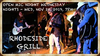 www.alexparez.com Alex The Red Parez aka El Rojo Hosting Open Mic Night Wednesday Nights at Rhodeside Grill Wednesday, November 20th, 2019, 7pm