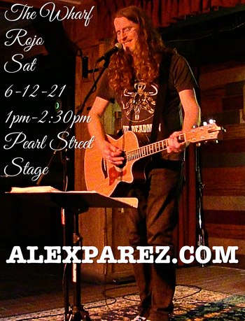 www.alexparez.com Alex The Red Parez aka El Rojo! Live! At the District Wharf in Washington DC! Outdoor Pearl Street Stage! Saturday, June 12th, 2021 1:00pm-2:30pm