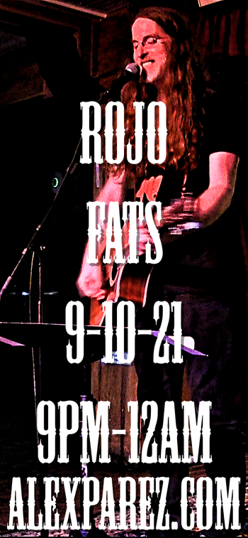 www.alexparez.com Alex The Red Parez aka El Rojo! Live! At Fats in Fairfax, VA! Saturday, September 10th, 2021 9:00pm-12:00am