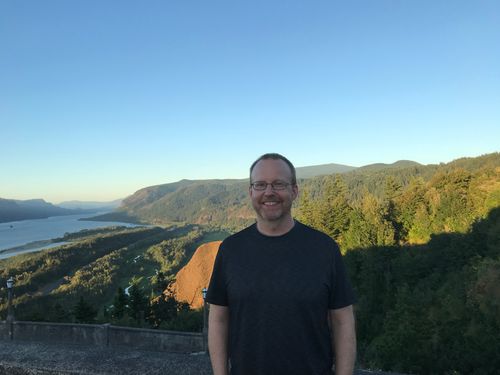 Greg Goss in scenic Portland, 2018