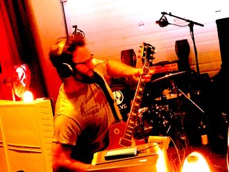 Brian Hensien in the studio