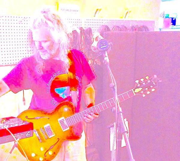 Ben Evans in the studio