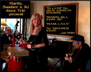 PATRICK KI JAZZ presents beloved standards and hits from the 1920s thru the 1960s & beyond, in fine, fabulous style. Enjoy warm jazz guitar, world-class piano, warm and exhilarating vocals as the band pays tribute to legendary artists. Shows include "Frank & Ella", "Jobim Dreams", "It's a GAS!, the Great American Songbook", "Queens of Cool", " "Sassy Sirens & Casanova Crooners" and holiday shows (Mardi Gras, Christmas) or custom shows.