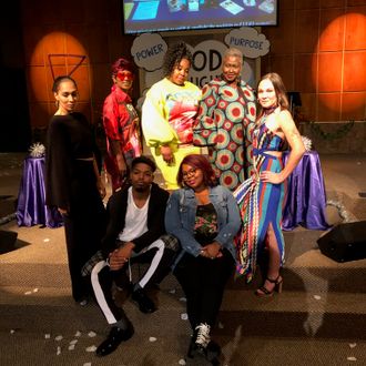 Me modeling at the 2019 Speak Woman Magazine Overcoming Domestic Violence Fashion Show