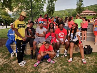 In West Virginia mentoring youth w/ Dayton Urban Young Life Youth