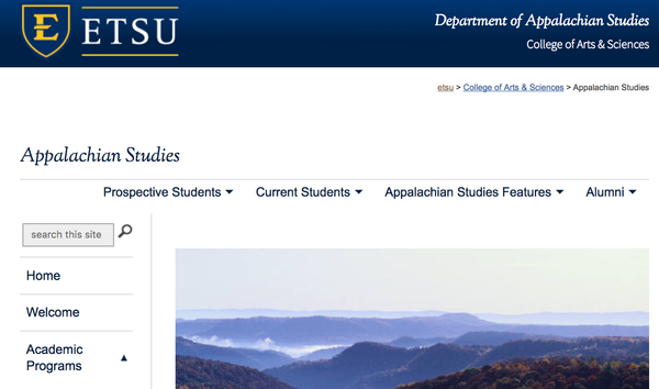Lee coordinates the graduate programs in Appalachian Studies at ETSU - contact him at bidgood@etsu.edu with questions!