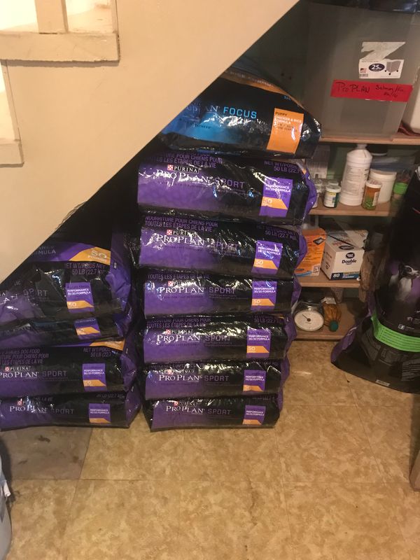 We feed and recommend Purina Pro Plan Dog Foods