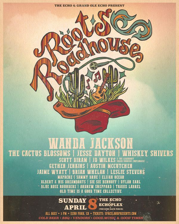 Andrew will be playing Roots RoadHouse
at the Echo in Los Angeles, April 8th along his album release tour.