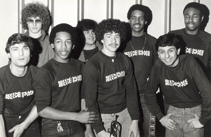 The original 1979 Second Image line-up. (from L to R).
Simon Eyre, Tom B, Georgie Bromfield, Rem Fiore, Frank Burke, Junior Bromfield, Ossie Shelchuk and Weston Foster.