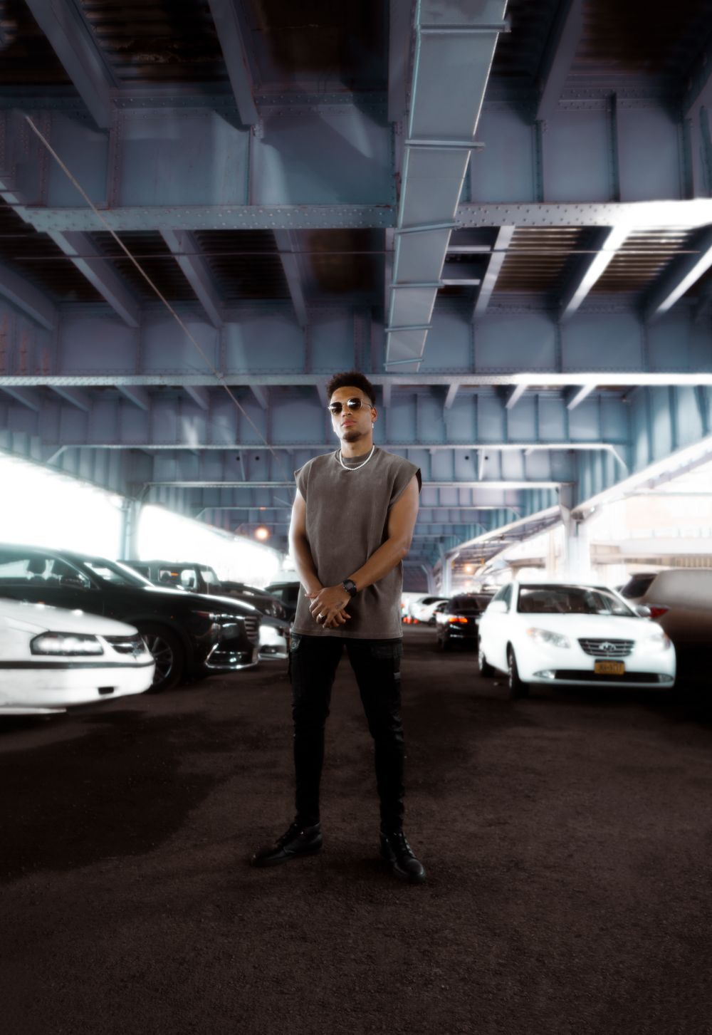 Abel Xanders In New York City Underground Brooklyn Bridge Summer Artist Photo