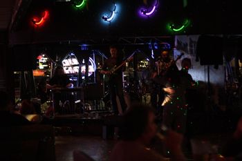 Pretty lights and the L-Town Allstars @ Sweetwater Station, Westminster, CO, 2-11-2011. Photo by Kip Martin.