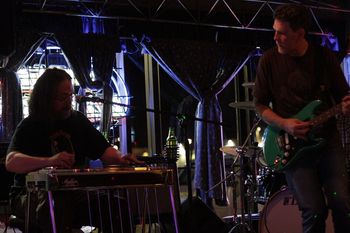 Chris Ramey and Chris Connolly of the L-Town Allstars @ Sweetwater Station, Westminster, CO, 2-11-2011. Photo by Kip Martin.