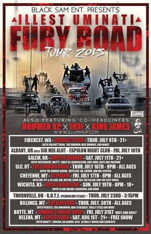 Fury Road Tour with Indi, Hummer KD and King Jame5 - 2015