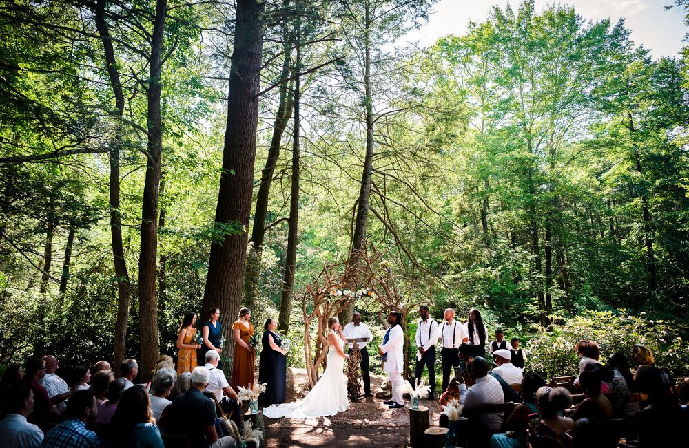 Photo by: Christman Photography. Parlour Noir performed for the ceremony and cocktail hour at Pumphouse B & B
