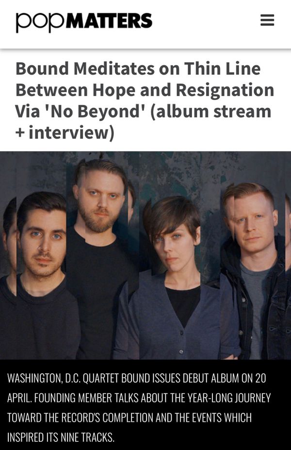Bound Meditates on Thin Line Between Hope and Resignation Via 'No Beyond' (album stream + interview)