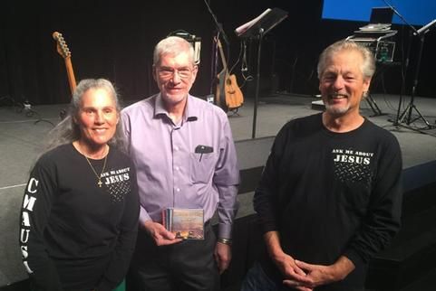Posing with Ken Ham after performance