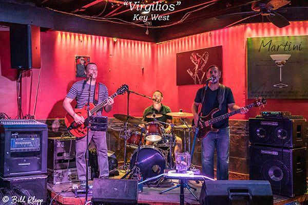 The Swerves Trio @ Virgilio's Key West, FL - Randy Stindt - Drums/Vocals, Jon Skiff - Bass/Vocals & Ross Brown - Guitar/Vocals