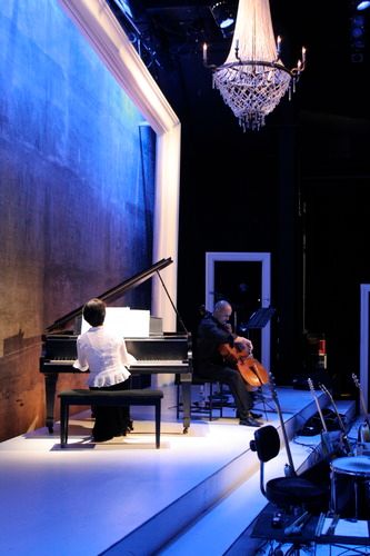 My mom and I sharing what it sounds like when piano and cello are fully acoustic - no microphones needed.