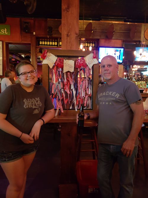 Event organizer, Joe Borge and RallySound Volunteer, Aly Jenkins - June 3, 2018 at Molly Darcy's in Danbury, CT