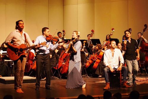 May 2018 - AEG traveled to Vero Beach, FL to conduct a 3 day workshop with Oslo and Storm Grove Middle School Orchestra programs. The culmination of their visit was a concert performance that raised $15,000 for the these programs! Click picture to read full article.
