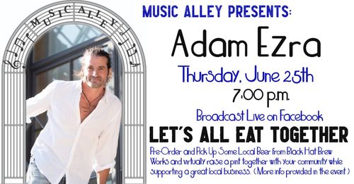 Adam participated in a music series called Live from Music Alley on June 25, 2020. Bridgewater Music Alley is a non-profit that creates free music experiences for communities and employs talented musicians during the pandemic.