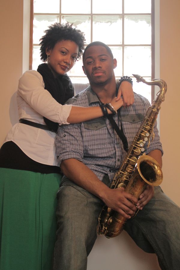 Omar Matthews was born in Detroit, MI. He was first introduced to the saxophone by Howard House at the age of eight at Birney Elementary. He was then later taught jazz by Nathaniel’s brother, Ryan Felton. He started to play French Horn at Cass Technical High School due to the fact that there were none in his high school band. He is currently a senior at the University of Michigan in French Horn Performance and Jazz Studies.
He has been with the love of his life, K. Lynn Williams, for almost his entire life. She is an elementary education major at the University of Michigan. Also from Detroit, MI, she has a strong love of jazz and classical music. Lynn is very active in her church, in particularly the dance and youth ministry with her best friend, Pearl. Although Omar and Lynn love music, they cannot see life without God and each other.