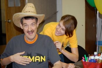 Several local teachers volunteered from "The Faison School for Autism" and provided fun, games , arts,crafts and music to adults and children with disabilities. www.thefaisonschool.org