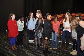 Alabama School of Fine Arts 'Girls Ensemble' singing background vocals on BeSong's original "Nakiyah's LaLa Song"