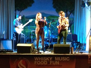 Dufftown Memorial Hall, Scotland. We literally brought the ROCK that night (to stop the bass drum sliding!)