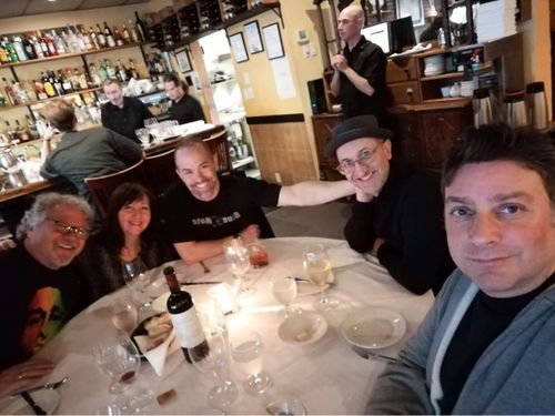 Recording “wrap” dinner, North Vancouver, BC 22.05.27