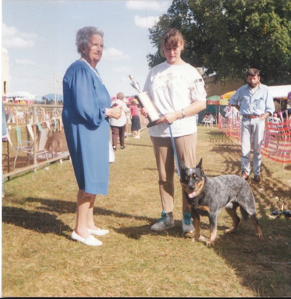 Winning RUBIS with Patrick (my brothers Cattle Dog)