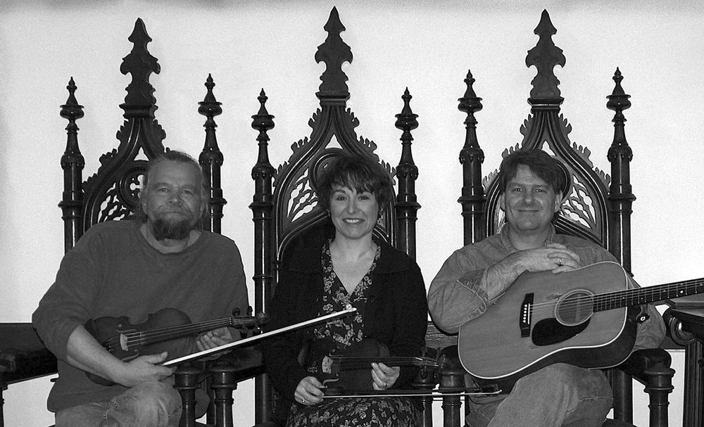Phil, Gretchen and Chris ~ City Fiddle in the Fredonia Grange No 1