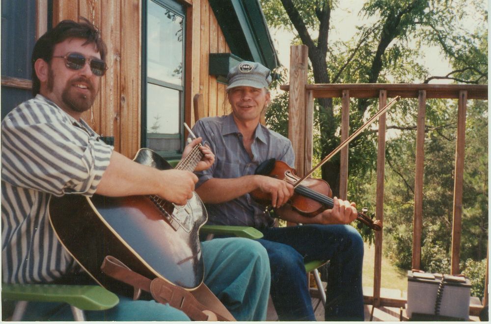 Steve Pevo and me at Broken Barn Varysburg, NY circa 1990