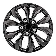 Pilot Automotive WH555-16GM-B 16 Inch 16" Universal Fit Spyder Wheel Cover | Set of 4 | Fits Toyota Volkswagen VW Chevy Chevrolet Honda Mazda Dodge Fo