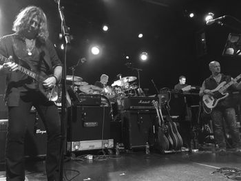 Official Ketih Emerson Tribute Concert. From left to right: Marc Bonilla, Gregg Bissonette, JS, Travis Davis. Photo by Anil Prasad