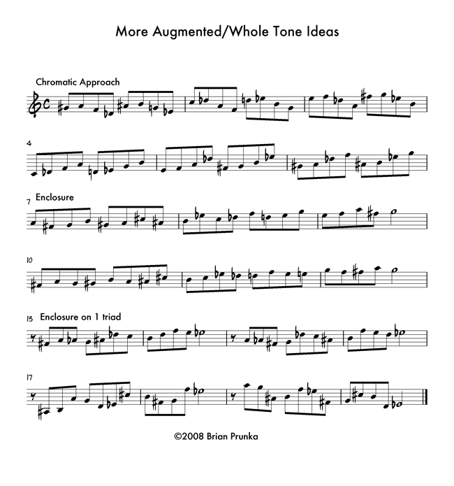 Whole Tone Improvisation Techniques