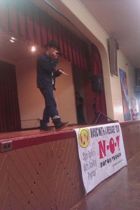 Jason Tom Music With A Message Assembly at Kaimuki Middle School