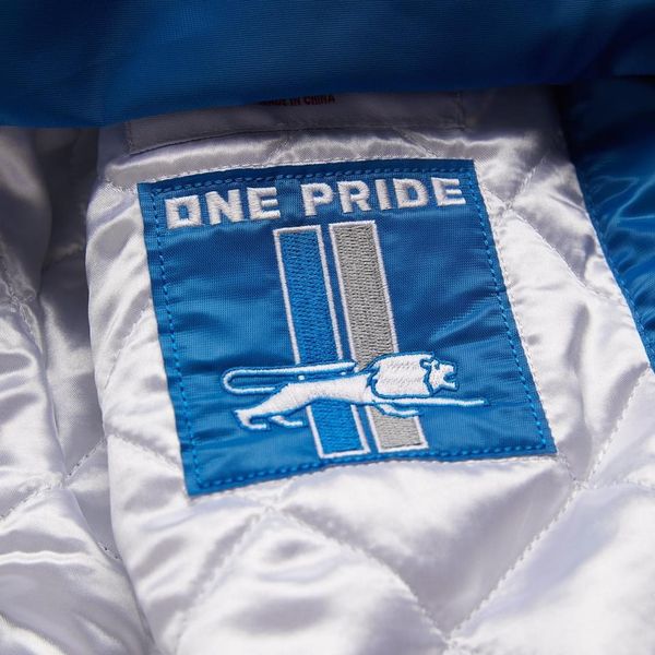 Detroit Lions Homage x Starter Gridiron Jacket One Pride Tag
