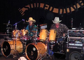 2006-The Legendary KW Turnbow and Ned LeDoux. They drive this
great band. We've known KW for many years, and have had
some great times with him...some of which we can actually
remember!!