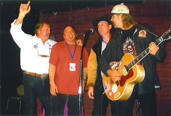 2006 - Sun Valley ID - And of course no trip to Sun Valley would be proper without
seeing our buddy Joe Cannon! We've worked with Joe all over
the country. He's been entertaining in Sun Valley for many
years. The place is always packed. Joe pulled us up on stage
for a song at the Boiler Room