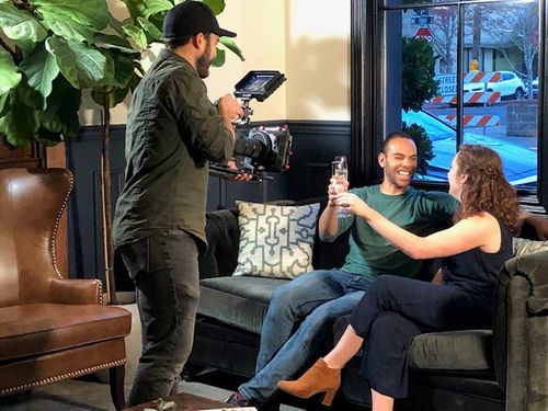 Derich Hartfeil filming