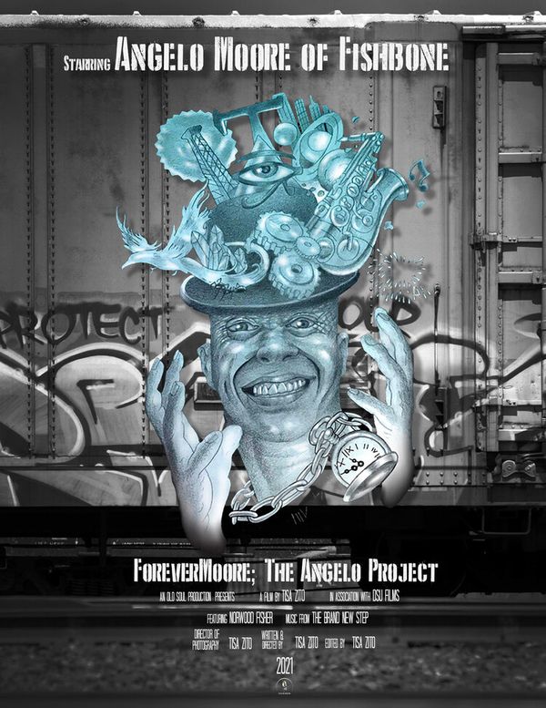 ForeverMoore: The Angelo Project
Directed by: Tisa Zito | 2021 | 71 min | USA
Angelo Moore, lead singer and saxophonist of the band Fishbone, devotes his life crafting art through spoken word, music, and fashion. Angelo acknowledges and accepts certain truths and uses them as inspiration—making beauty out of darkness. ForeverMoore: The Angelo Project asks questions about the legacy of an artist and the artistic process.