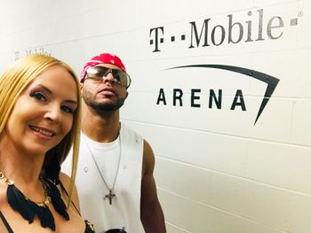 Backstage with Donny Sykes @TMobileArena Where we did 2 shows in 2 days! A success again 2019 baby. Blessings! Thanks to Kevin Eubanks for having us and Microsoft.