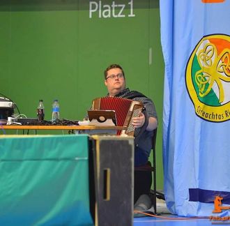 William playing at the European Oireachtas in Vinena, Austria, 2016
