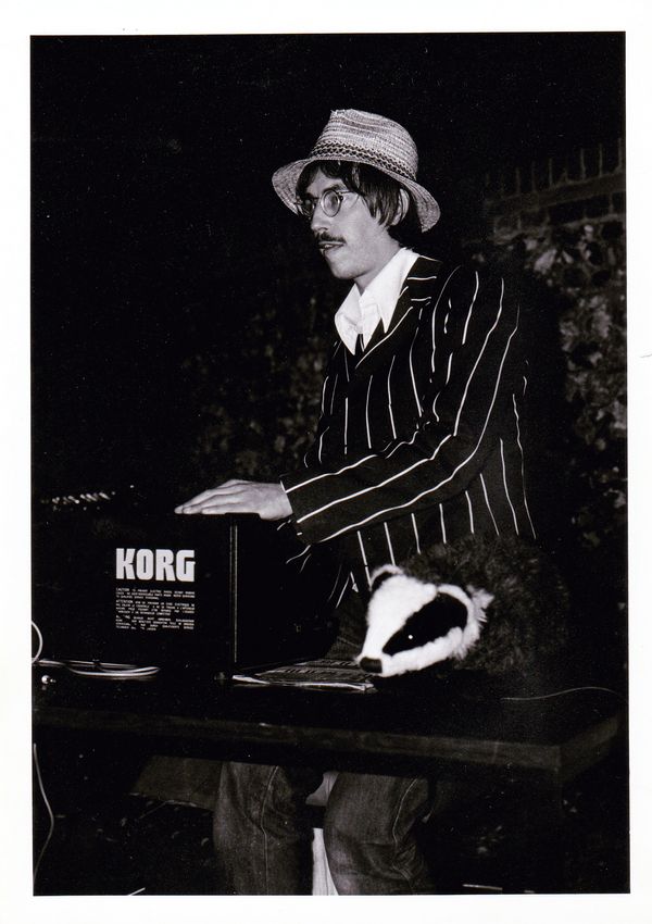 9th July 1982, forty years ago, the live debut of Parisian Living (Synthesiser Time Lord Tim pictured). Personnel; Alan (drums, vocals), JP (guitar, vocals), Tim (synth), Mike (bass), Simon (piano).
