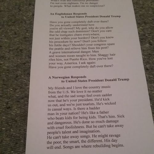 Two poems from Volume 3