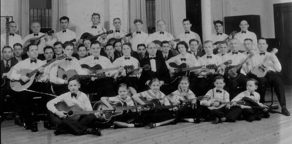 An early mandolin orchestra