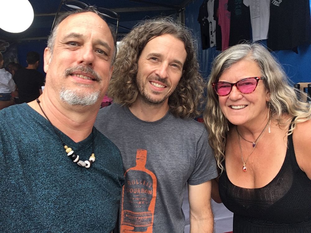 With Grady Humble and Sharon Bourbonnais at Pueblos Blancos Music Festival 2018