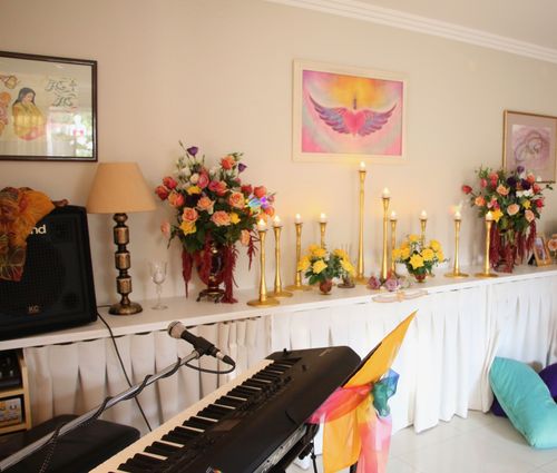 Heartcentre’s Sacred Room where Georgia shares her songs in our weekly Circles and Weekend Retreats.