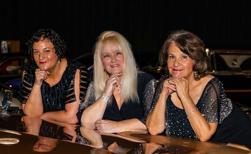 THE GOODIES in 2019! (From L to R: TIFFANY REGAL, BARBARA JEAN BAKER & Original Lead Singer MARYANN GESMUNDO REGAL)